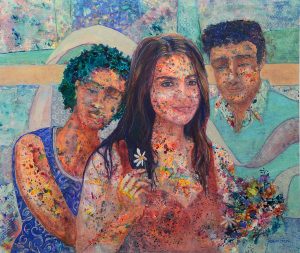 What love looks like Conway Medical Center Commissioned painting by Rebecca Zdybel