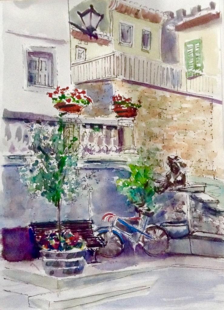 From my sketchbook- Castellina in Chianti
