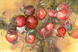 Gilded Pomegranates Scan