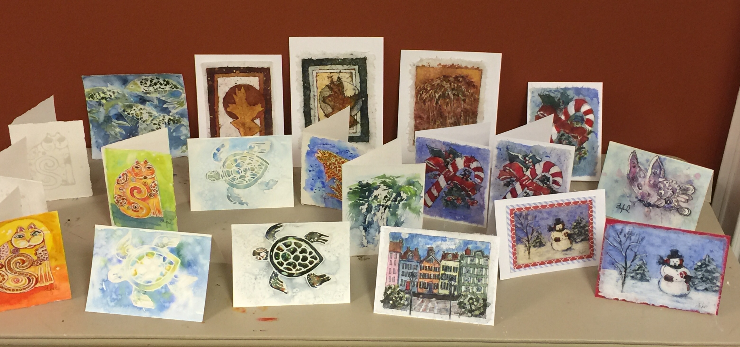 All the new batik lessons available to paint in class!