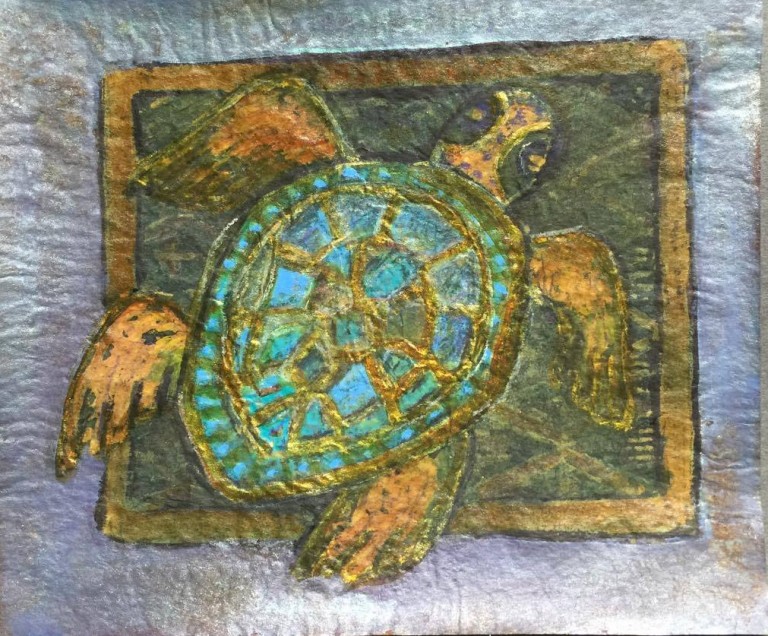 turtle batik on craft paper | Rebecca Zdybel – Myrtle Beach Artist and ...